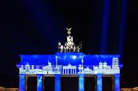 Berlin Skyline auf dem Brandenburger Tor von Frank Herrmann Miniaturansicht