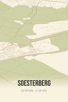 Vintage map of Soesterberg (Utrecht) by Rezona