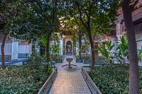 Courtyard in Bahia Palace in Marrakech