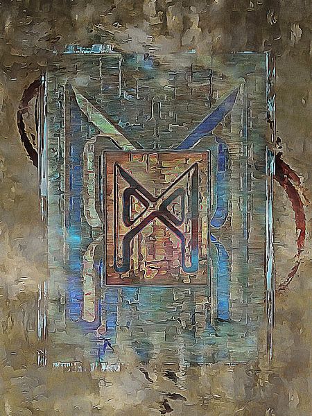 Mannaz Rune Character by Dorothy Berry-Lound