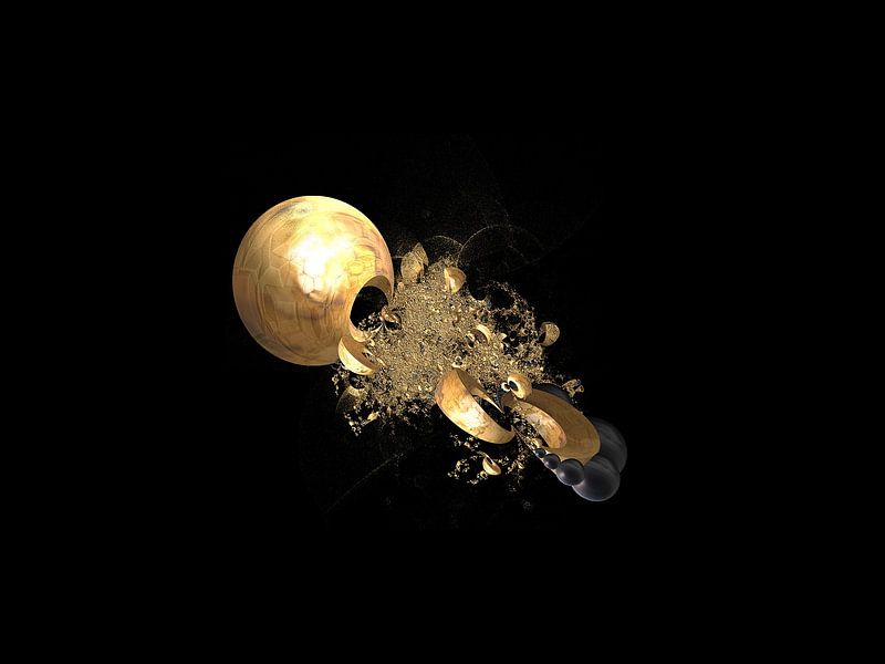 Explosion einer Kugel von Karin Steffens