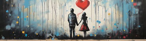 Banksy inspired Urban Love