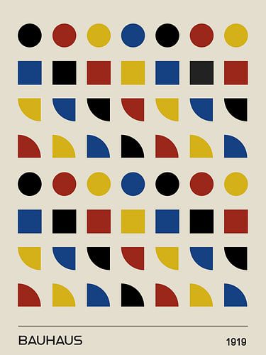 Formes géométriques Bauhaus sur MDRN HOME
