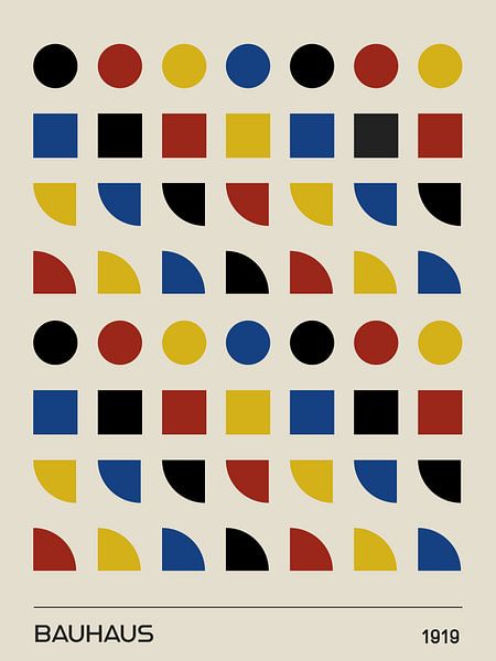 Formes géométriques Bauhaus par MDRN HOME