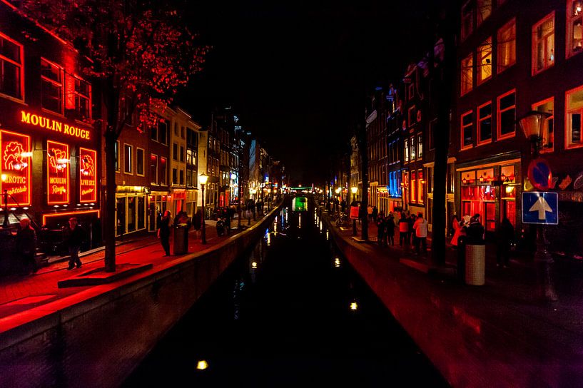 Red Light District Amsterdam van Brian Morgan