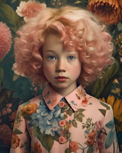 Kleurrijk fine art portret