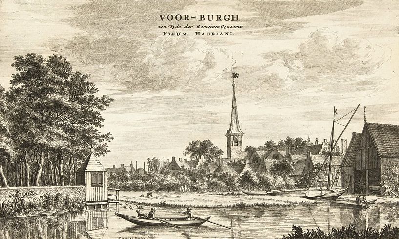 Coenraet Decker, Gezicht op Voorburg, 1678 - 1703 van Atelier Liesjes