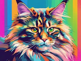 Maine Coon Pop Art 2