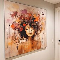 Klantfoto: Bloemen Vrouw van De Mooiste Kunst, als ArtFrame