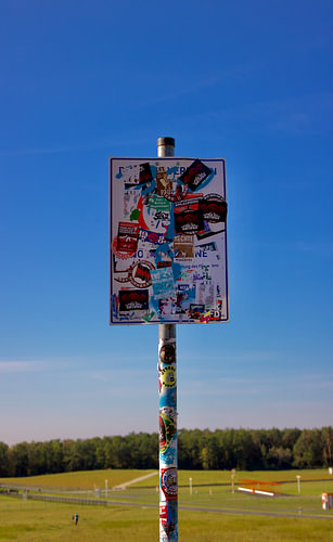 A warning sign