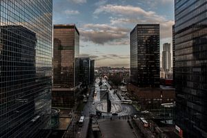 Brussel bij zonsondergang