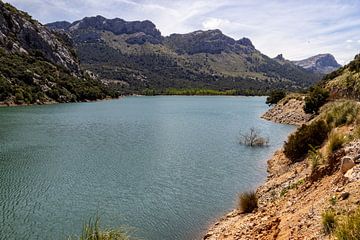 Gorg Blau stuwmeer op het Baleareneiland Mallorca, Spanje van Reiner Conrad