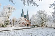 Cellebroederspoort in Kampen in de winter van Sjoerd van der Wal Fotografie thumbnail