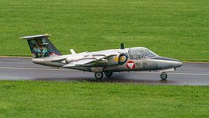 Österreichische Saab 105 OE während der Airpower 2019.