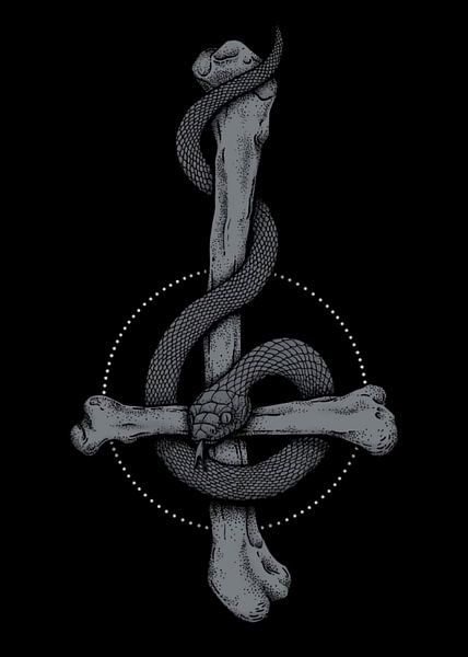 omgekeerd kruis met slang van Muhammad Yunus