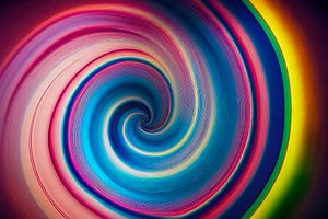 tourbillon abstrait spirale hypnotique, illustration d'art sur Animaflora PicsStock