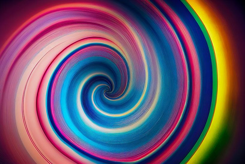 abstracte vortex hypnotische spiraal, kunstillustratie van Animaflora PicsStock