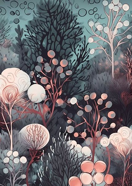 Winter trees and plants by haroulita