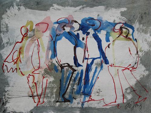 The Party, groep mensen  van Leo de Jong