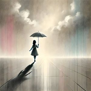 Mädchen Regenschirm