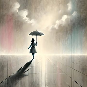 Girl Umbrella van FoXo Art