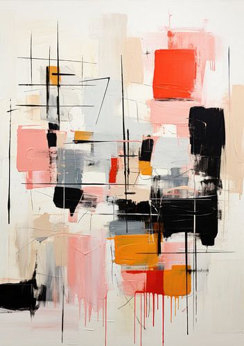 Abstracte kunst foto kunstprint schilderij