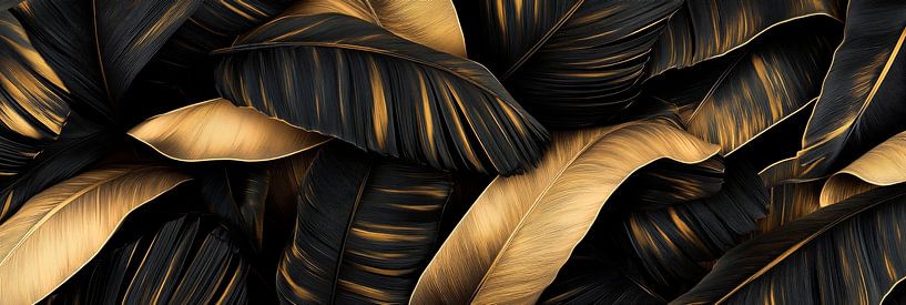 Goldene Blätter von Poster Art Shop