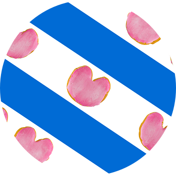 Friese vlag met koek. Fryslân. Nederland.