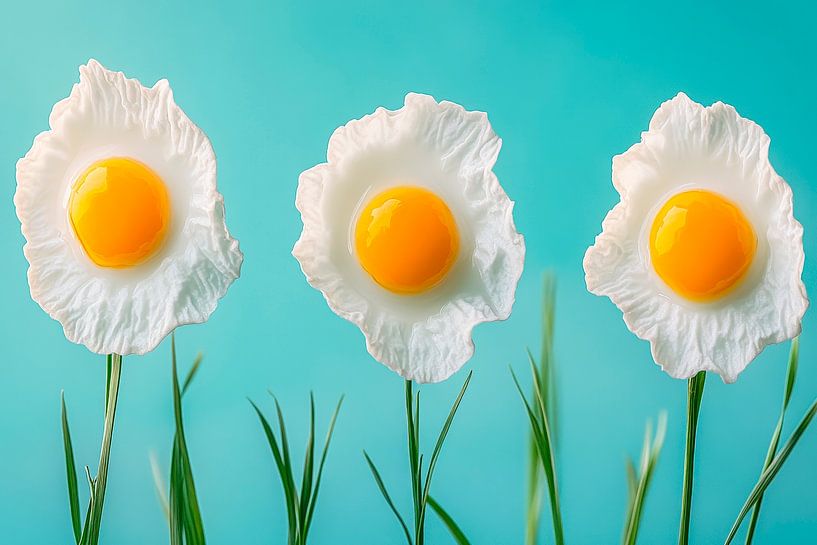 Egg blossoms in the grass - spring magic by Poster Art Shop