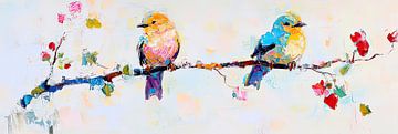 Vogelliebe im Frühling von Poster Art Shop