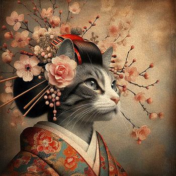 a Geisha Cat