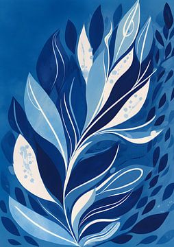 Blauwe plant van Artsy