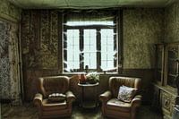 Verlaten kamer in een verlaten huis