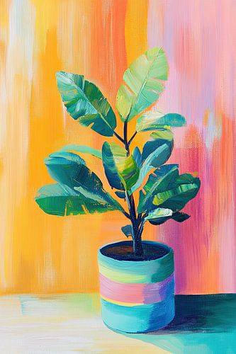 Plant Cheerful by Eye catching paintings
