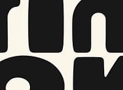 Black White Abstraction Organic Geometric by Mad Dog Art thumbnail