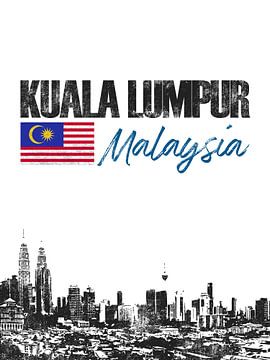 Kuala Lumpur Maleisië van Printed Artings