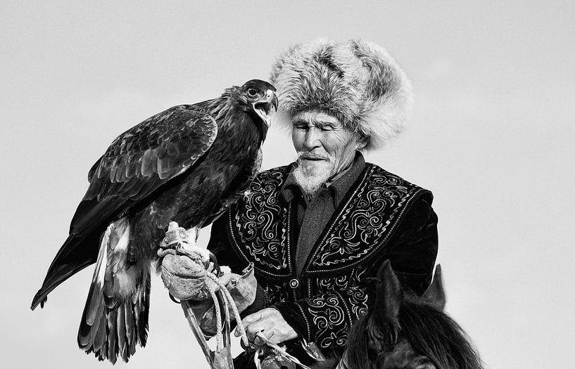 Eagle and Old Man by Shirley Shen