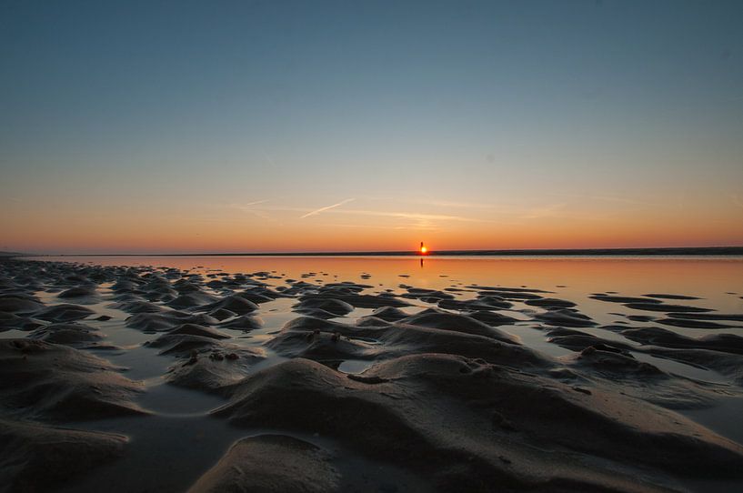 zonsondergang Egmond aan Zee van Dirk Sander