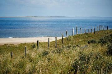 Zicht van Texel naar Vlieland van Jan