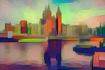 Verrassend kunstwerk van Amsterdam: Kubisme bij het Centraal Station van Amsterdam