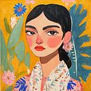 Gouache fashion portrait Mexican 2 by Kunstkabinet thumbnail