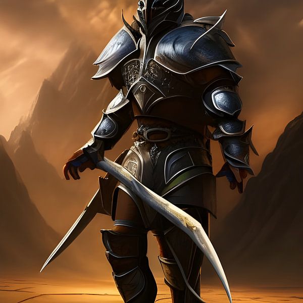 Warrior of the Elements in Armour by Babetts Bildergalerie