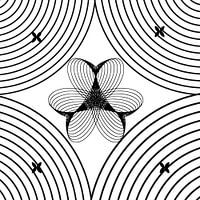 Geometric Abstract Line Art  Modern Black and White Minimalist Wall Decor