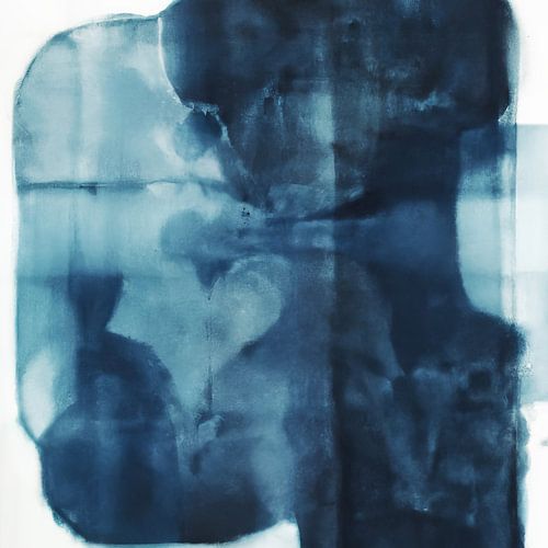 Moderner Abstrakt "Denim blau"