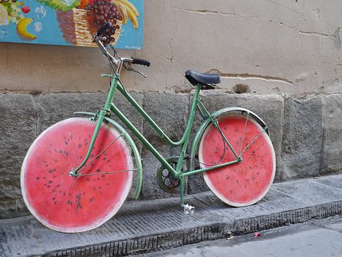 Meloen fiets