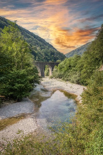 Fluss Baca - Klavže - Slowenien von Mart Houtman