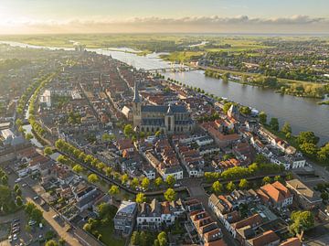 Kampen voorjaarsavond luchtfoto van Sjoerd van der Wal Fotografie