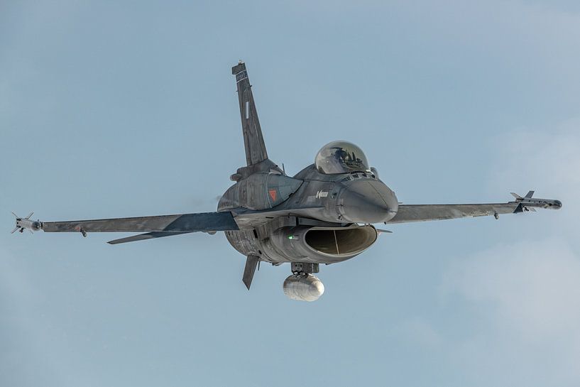 Lockheed Martin F-16C Fighting Falcon of the F-16 demonstration team &quot;Zeus&quot; of the by Jaap van den Berg