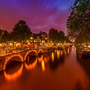 AMSTERDAM Evening impression from Brouwersgracht by Melanie Viola