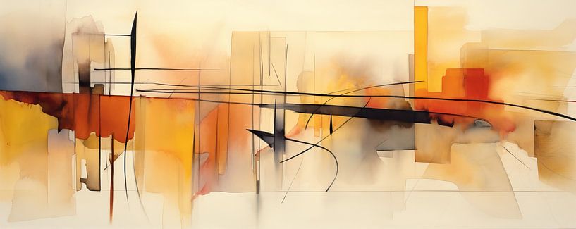 Modern Abstracte Kunst 510967 van Abstract Schilderij